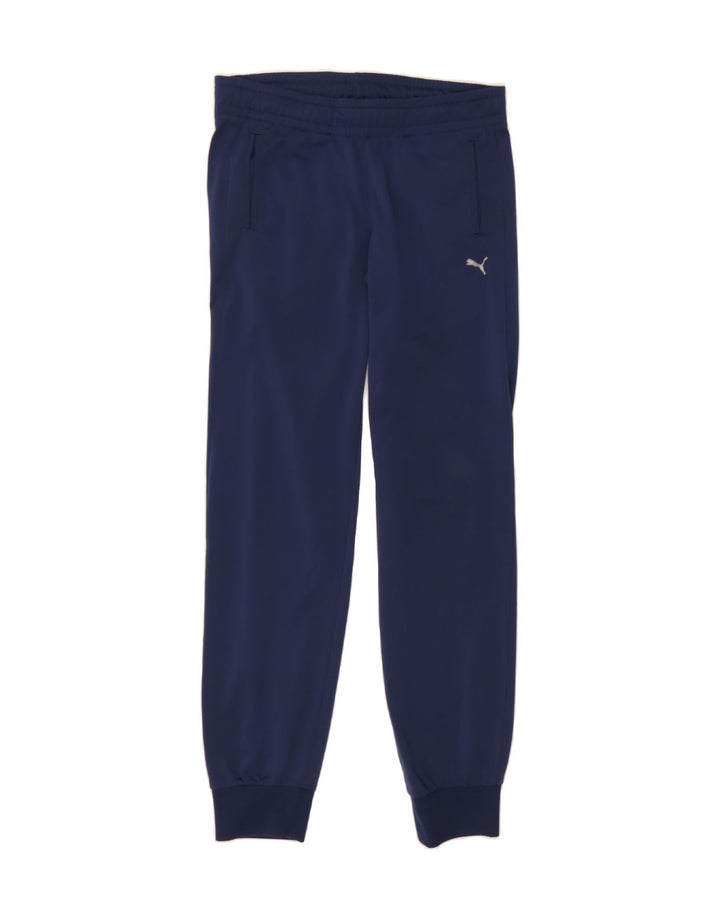 PUMA Womens Tracksuit Trousers Joggers UK 8 Small  Navy Blue Vintage Puma and Second-Hand Puma from Messina Hembry 