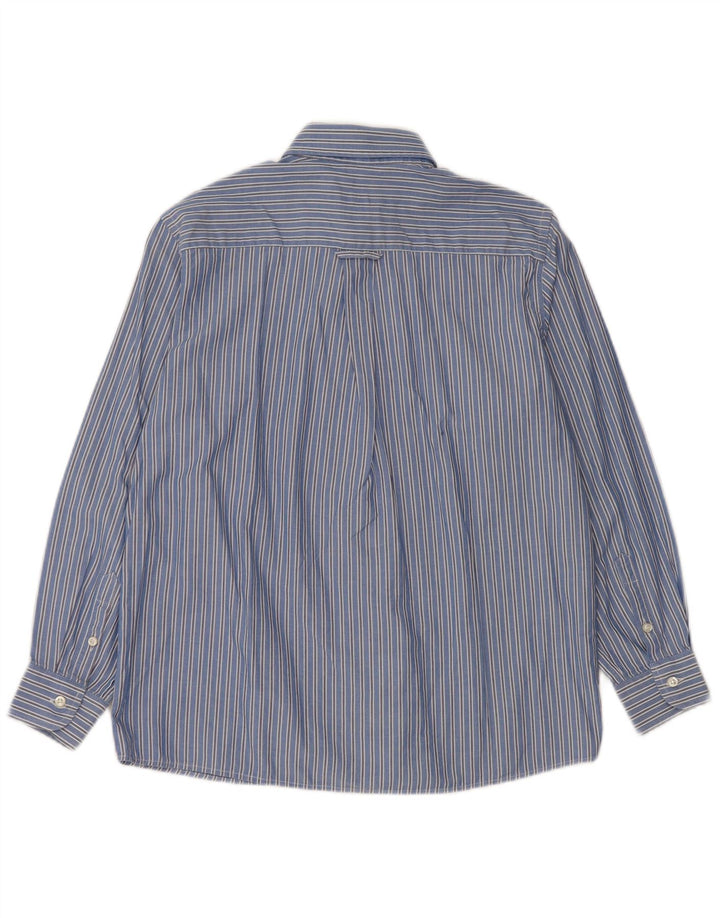 Camicia Fred Perry Ragazzo 9-10 Anni Cotone Gessato Blu