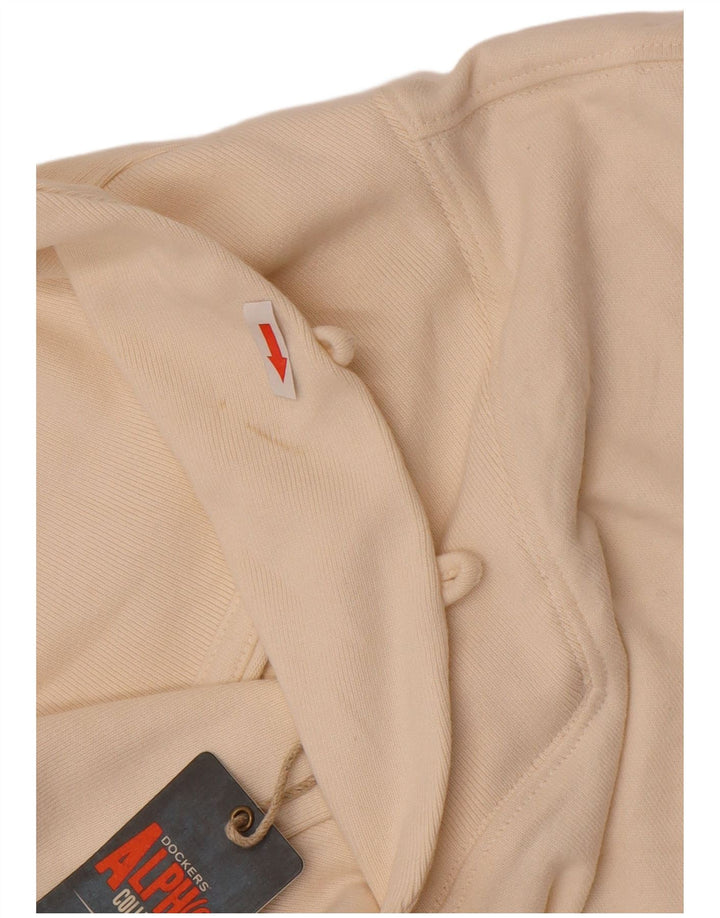 Felpa da uomo Dockers Maglione XL in cotone bianco sporco