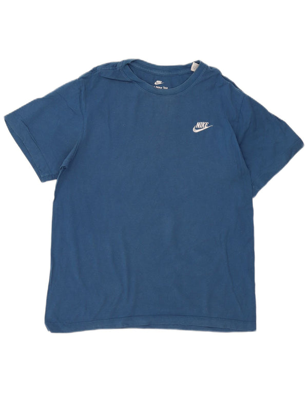 T-shirt Nike The Tee da uomo, piccola, in cotone blu