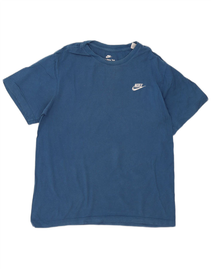 T-shirt Nike The Tee da uomo, piccola, in cotone blu