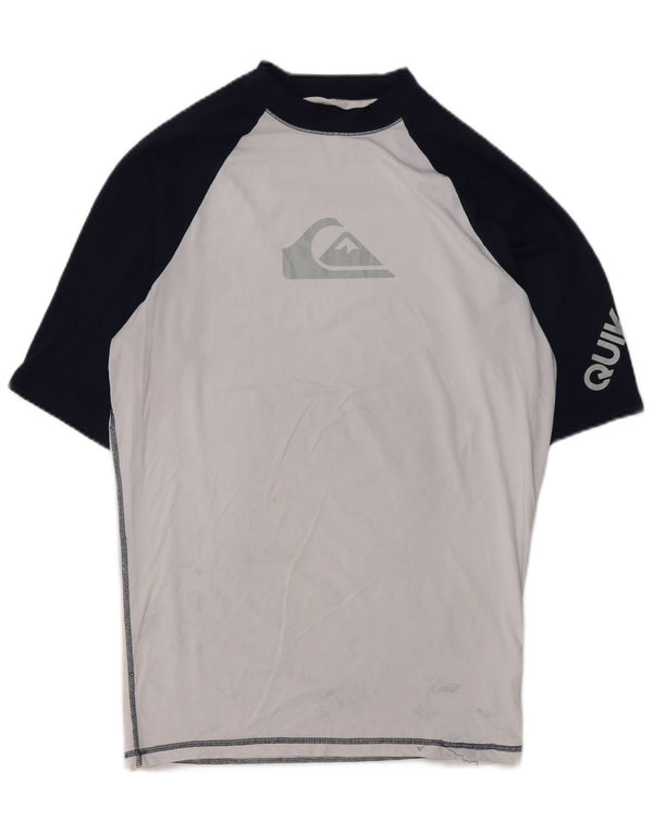T-shirt grafica da uomo Quiksilver Top 2XL poliammide color block bianco