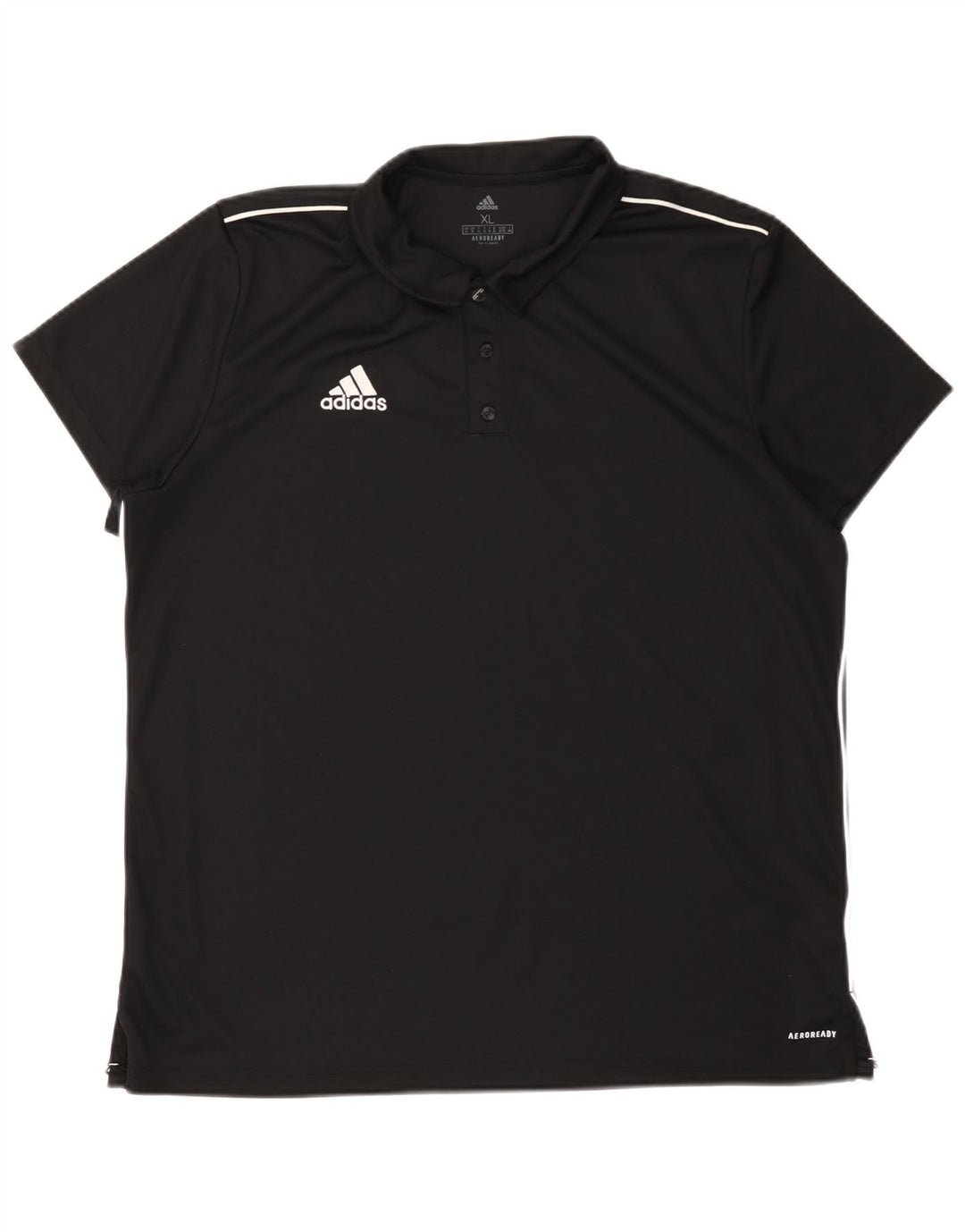 Polo Adidas Aeroready da uomo XL in poliestere nero