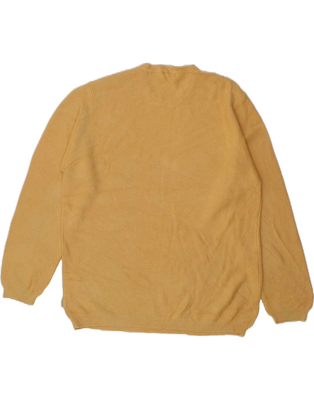 IZOD Mens Crew Neck Jumper Sweater Large Yellow Cotton Vintage Izod and Second-Hand Izod from Messina Hembry 