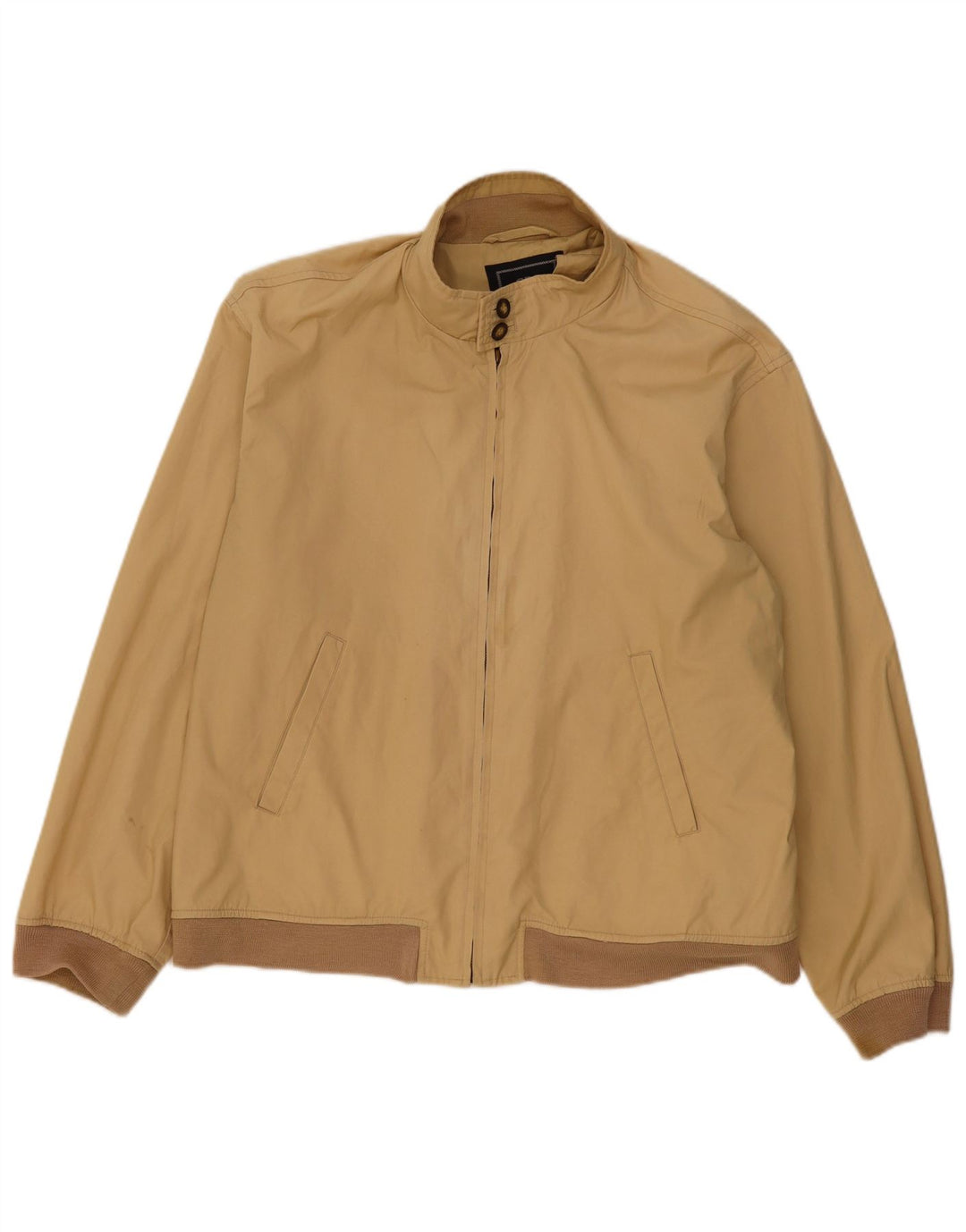 SEA BARRIER Giubbotto bomber da uomo vestibilità ampia UK 40 Large Beige Poliestere