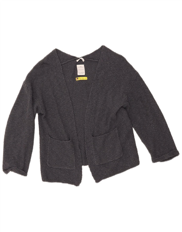 Maglione Cardigan Aperto per Bambina ZARA 7-8 Anni Grigio