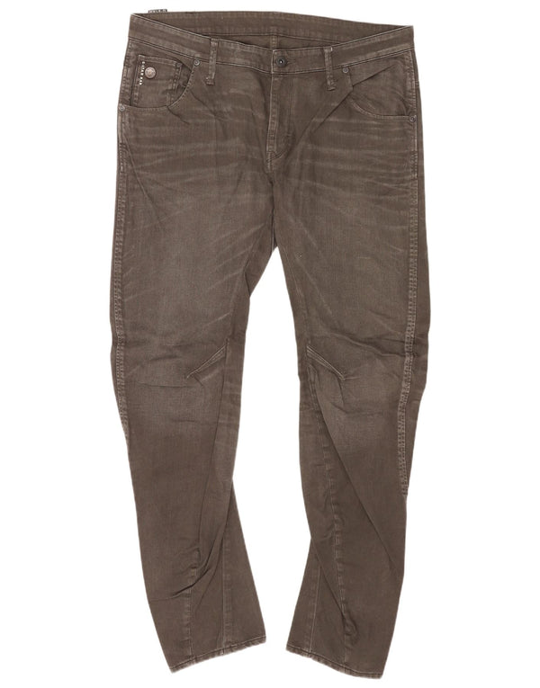 G-Star Jeans slim banana da uomo W38 L34 Cotone grigio