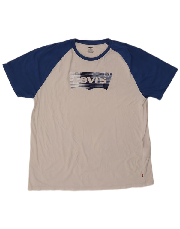 T-shirt grafica da uomo Levi's Top 2XL Colorblock bianco