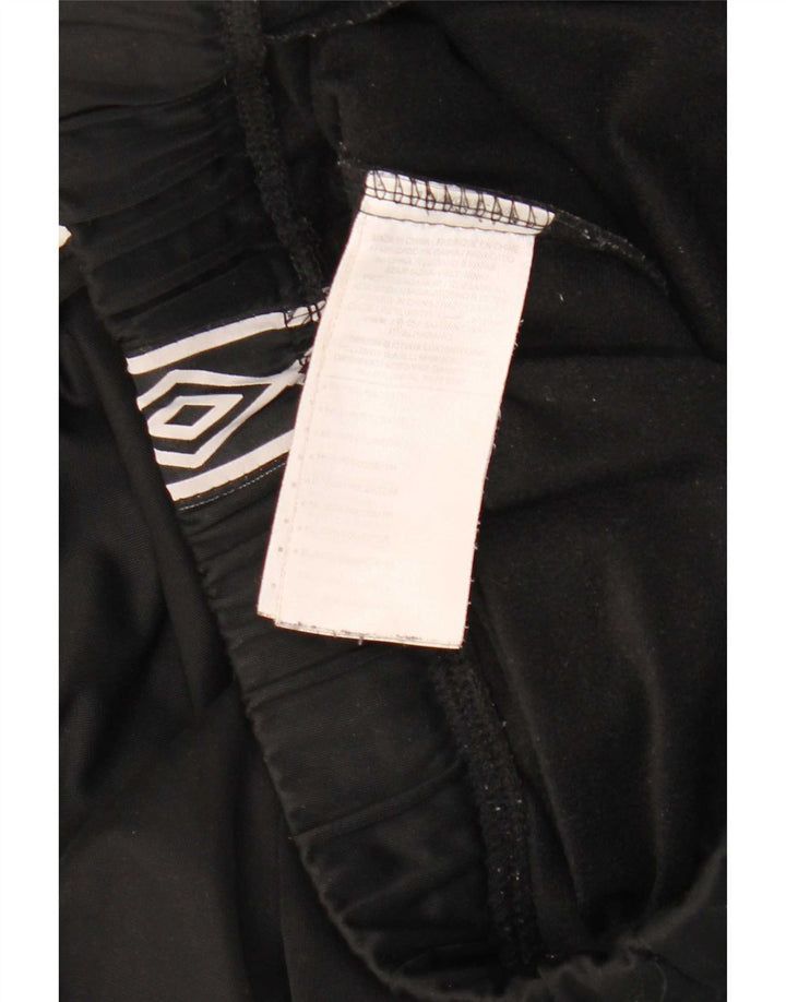 Pantaloni da tuta grafici da uomo Umbro grandi in poliestere nero