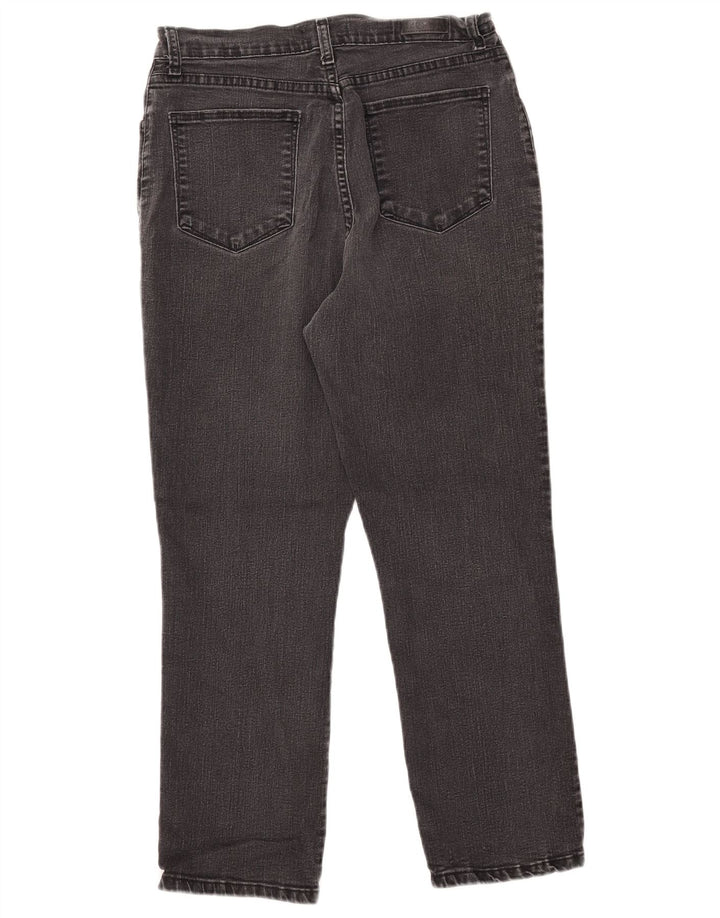 Jeans dritti Petite da donna LEE US 8 medi W30 L27 cotone nero