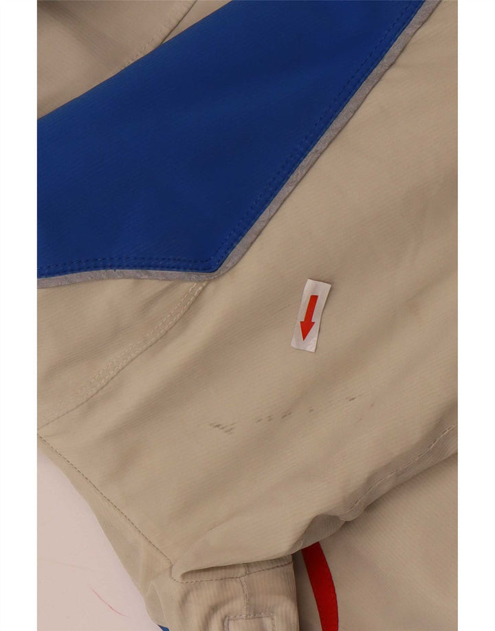 Giacca da sci con cappuccio grafica da uomo Vuarnet UK 38 Colorblock beige medio