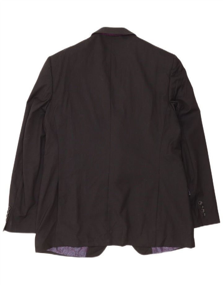 Giacca blazer a 2 bottoni Autograph da uomo Marks & Spencer UK 42 XL Lana nera