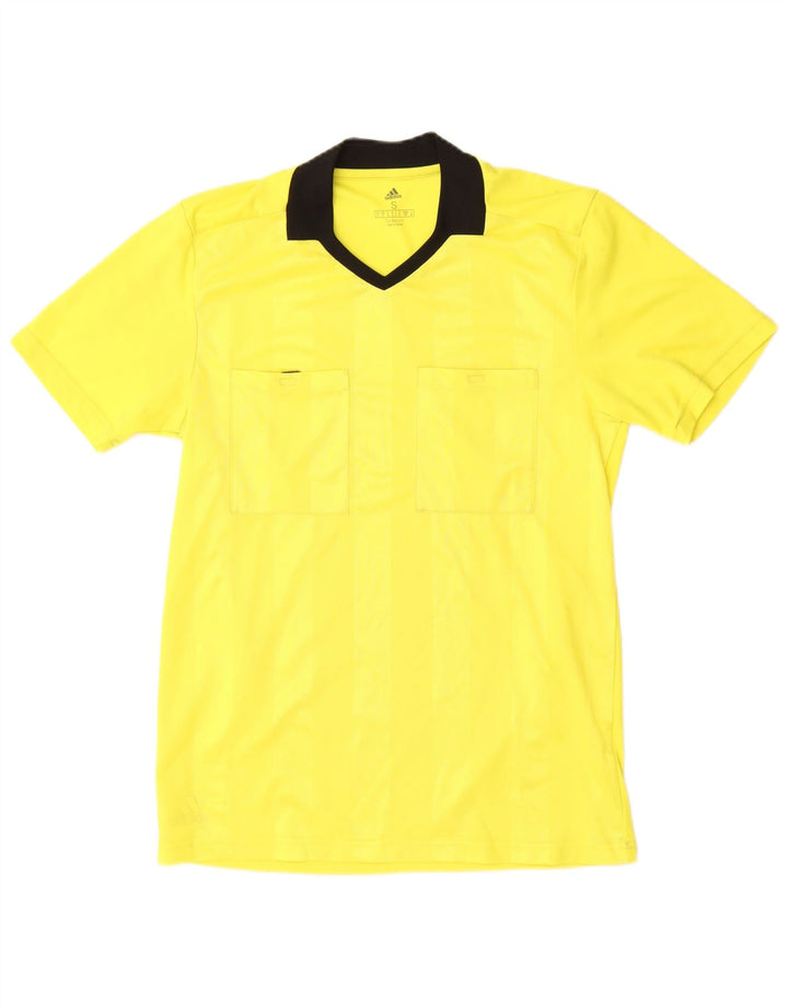 Polo Adidas Climalite da uomo piccola color giallo