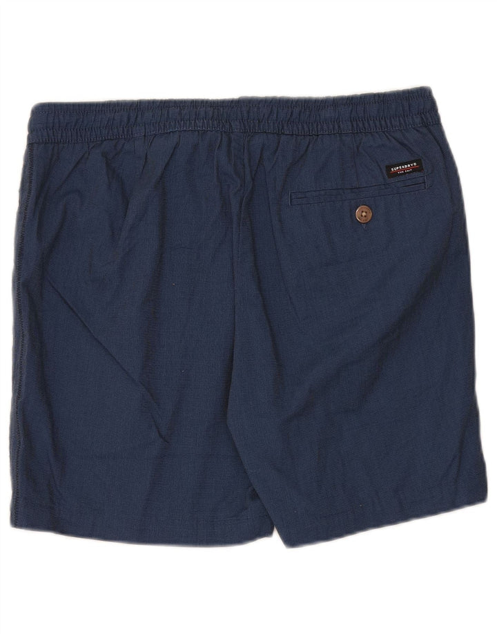 Pantaloncini chino da uomo Superdry medi W32 in cotone blu navy