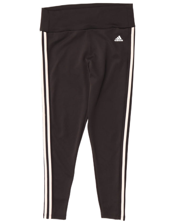 Leggings Adidas Aeroready da donna UK 16/18 Large Nero Poliestere