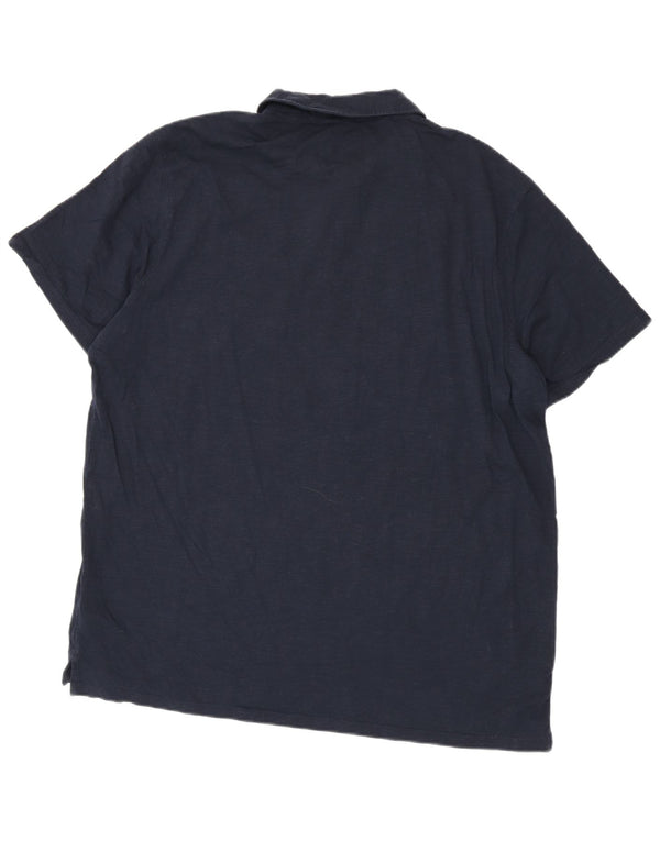 Polo da uomo Mountain Warehouse 2XL cotone screziato blu navy