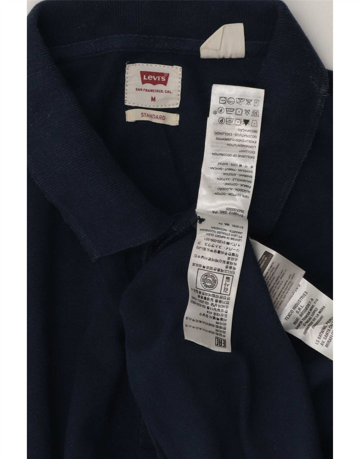 Polo standard da uomo Levi's in cotone blu navy medio