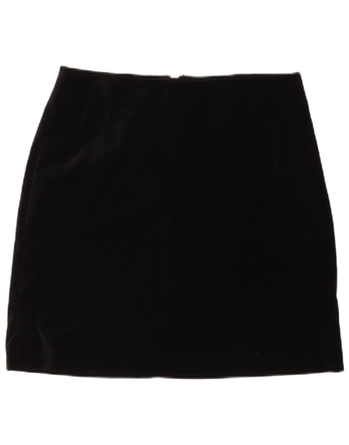 Minigonna da donna Marks & Spencer UK 14 grande W34 cotone nero