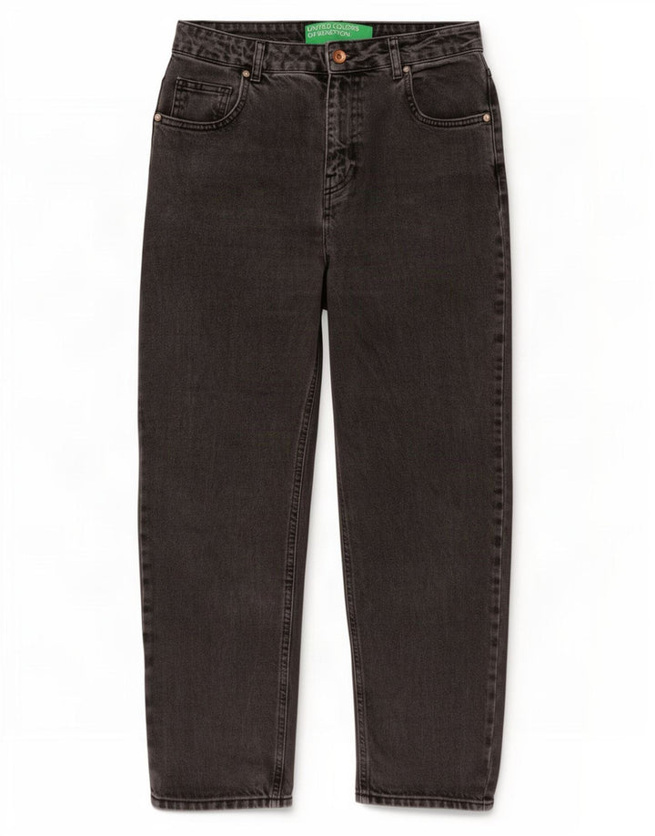 Jeans affusolati da donna Benetton W30 L27 cotone grigio