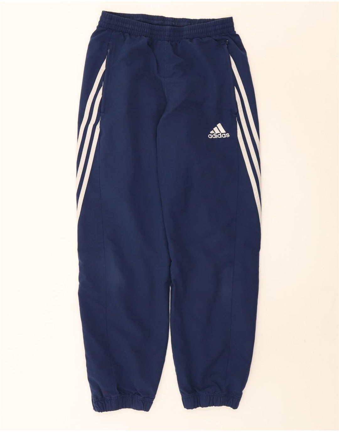 Pantaloni da tuta da uomo Adidas Joggers piccoli in poliestere blu navy