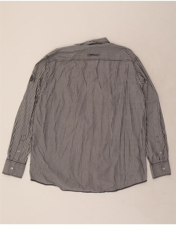 CAMEL ACTIVE Camicia da uomo dal taglio moderno 2XL Cotone gessato blu