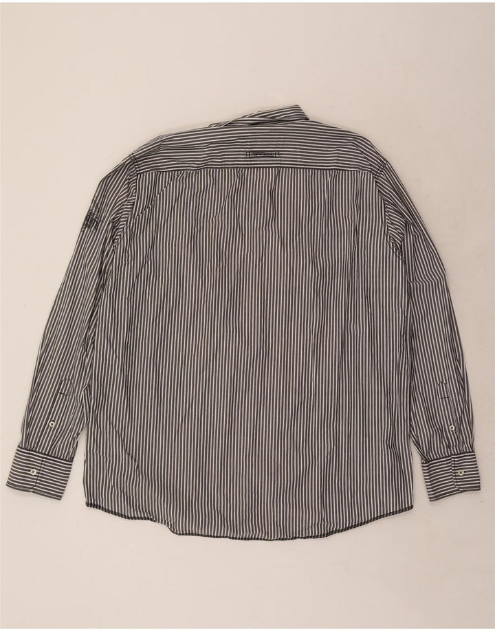 CAMEL ACTIVE Camicia da uomo dal taglio moderno 2XL Cotone gessato blu