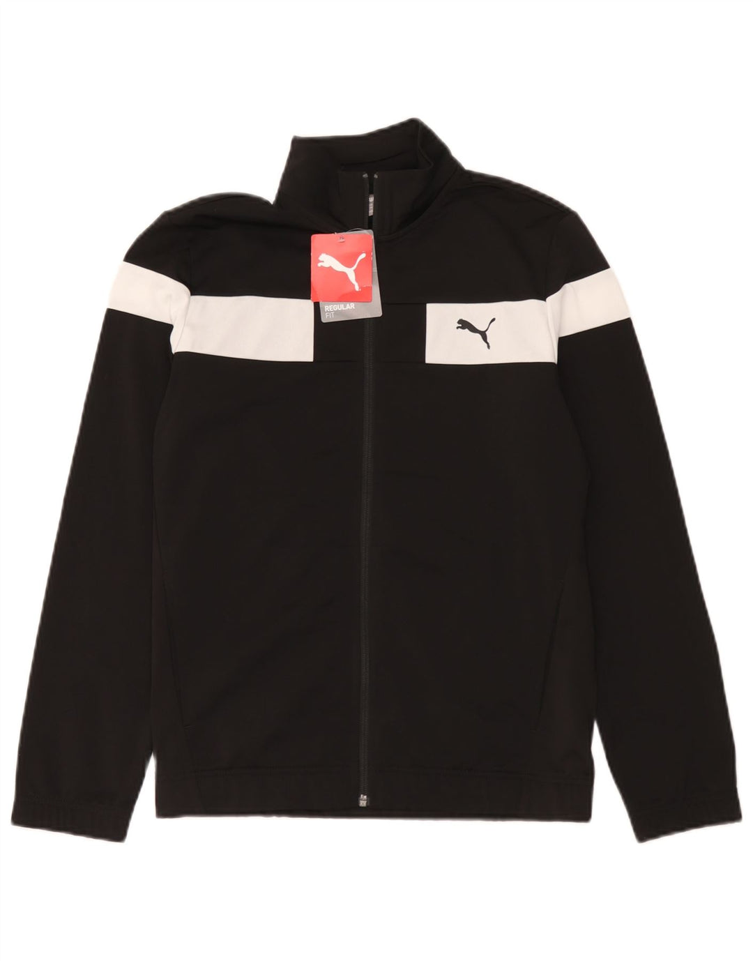 Giacca da tuta da ragazzo Puma 13-14 anni Poliestere color block nero