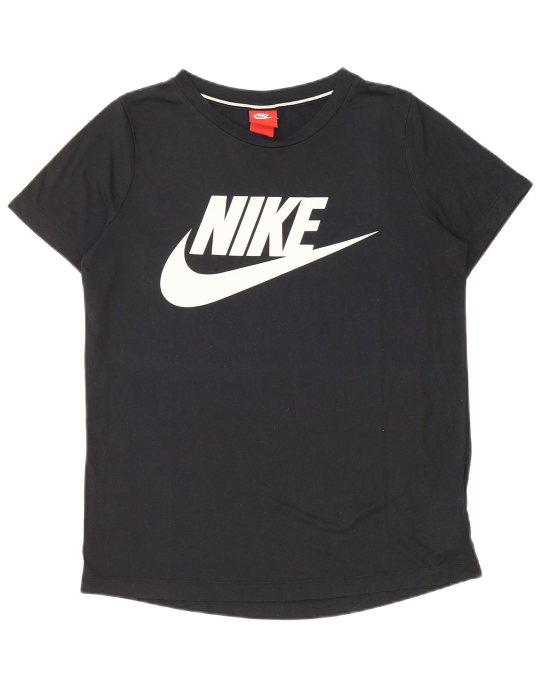 T-shirt grafica da uomo NIKE Top piccola in poliestere nero