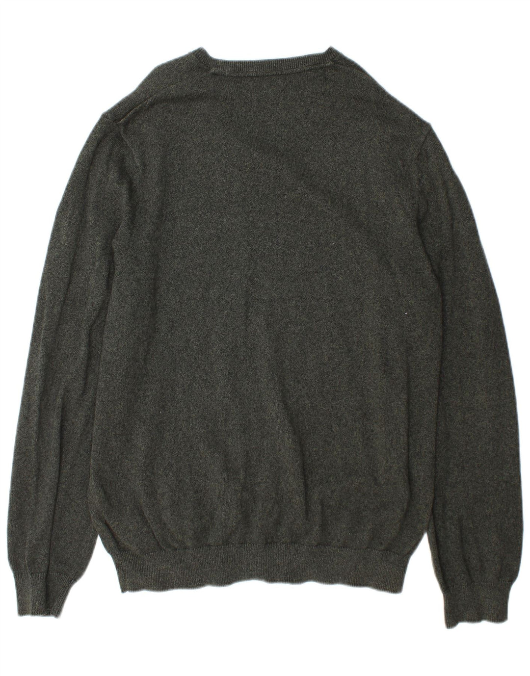 Maglione maglione con scollo a V da uomo Marks & Spencer XL cotone verde