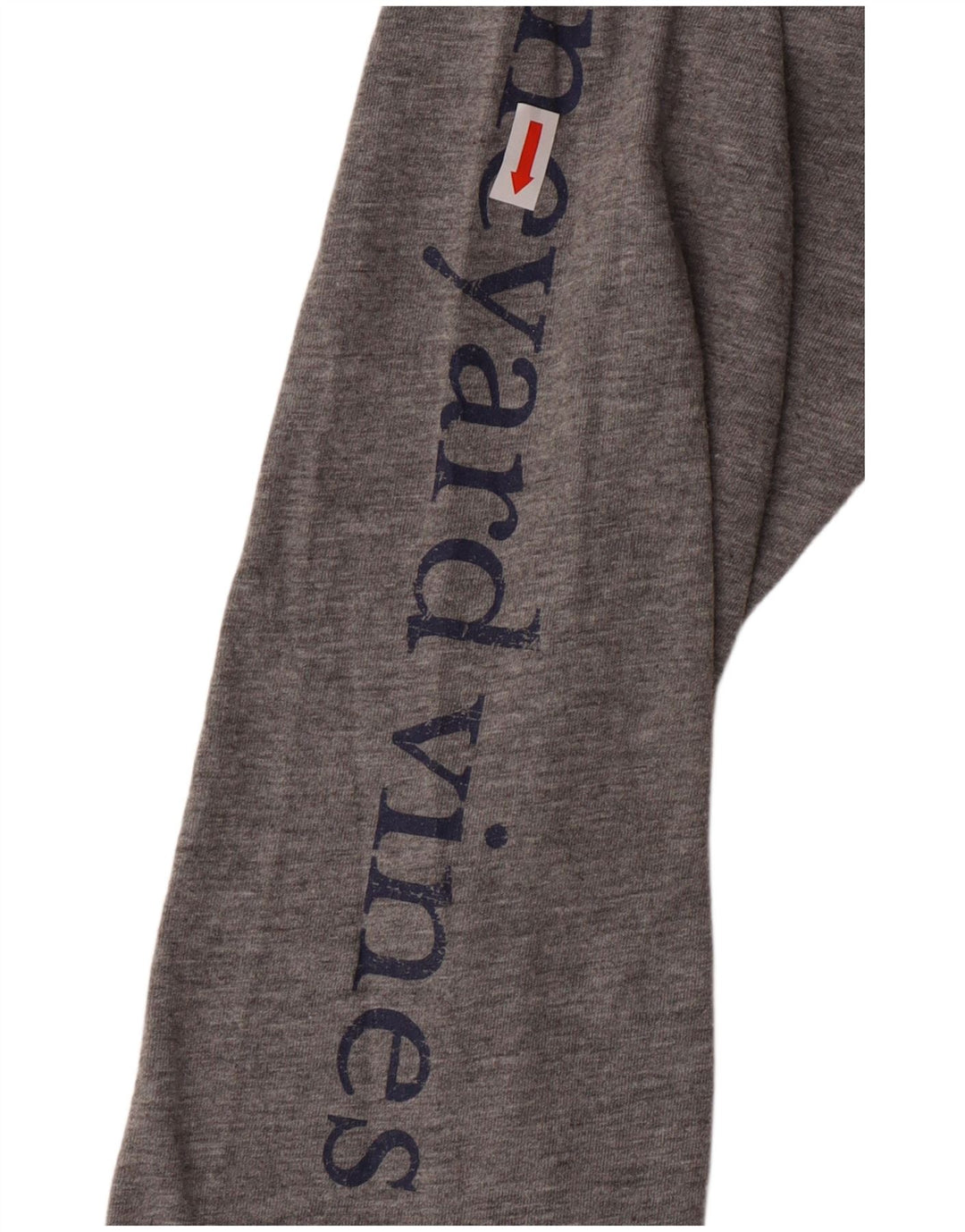 VINEYARD VINES Womens Graphic Top Long Sleeve UK 18 XL Grey Polyester