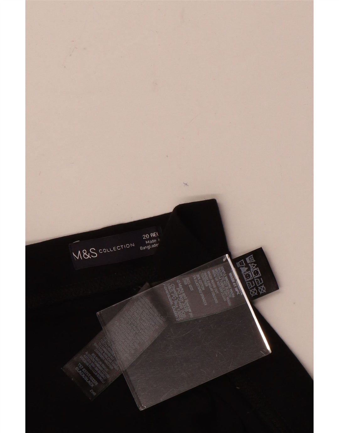 Leggings da donna Marks & Spencer UK 20 2XL Cotone nero