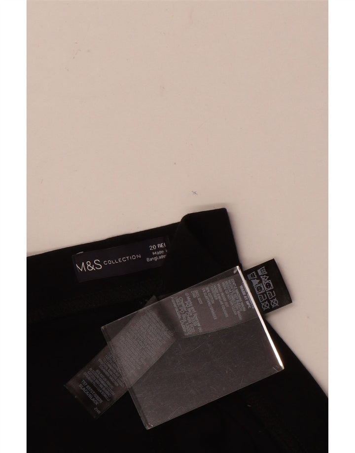 Leggings da donna Marks & Spencer UK 20 2XL Cotone nero