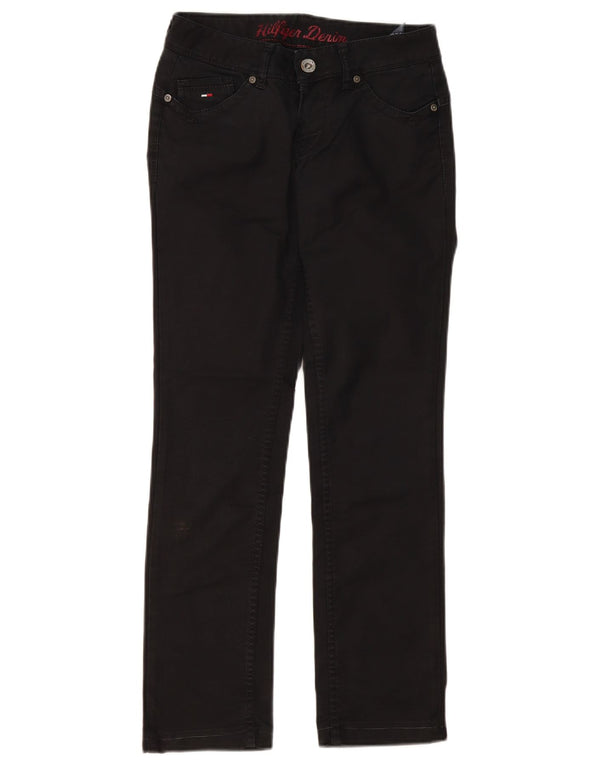 Pantaloni casual super bassi Victoria da donna Tommy Hilfiger W27 L28 neri
