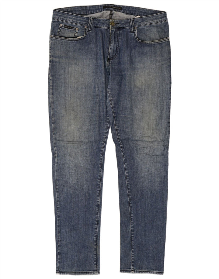 Jeans slim da uomo Calvin Klein W34 L34 cotone blu