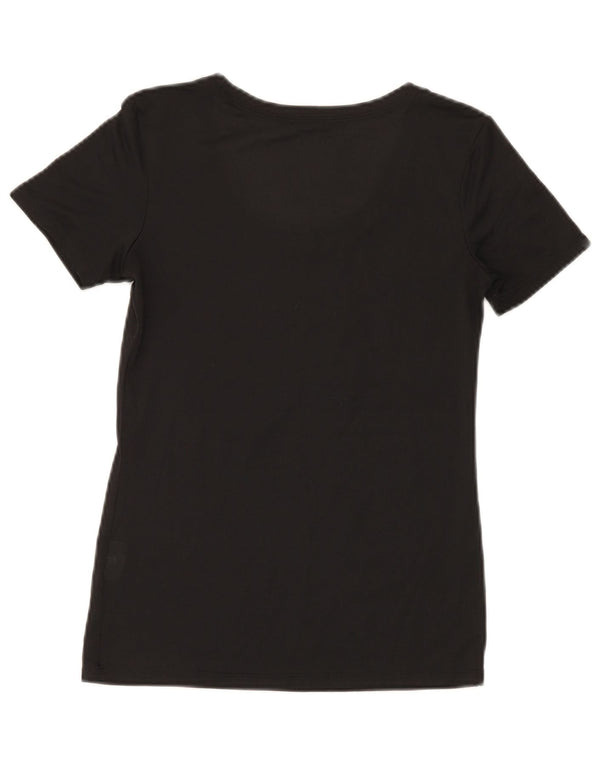 T-shirt grafica da donna Nike Dri Fit Top UK 10 piccola nera