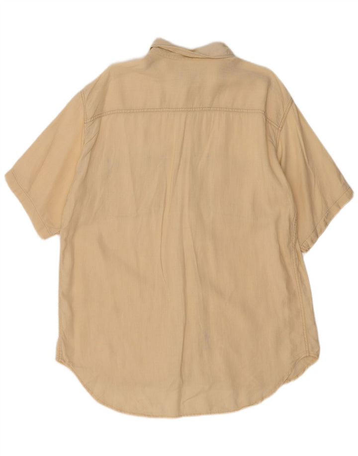 Camicia a maniche corte da uomo Replay XL Beige