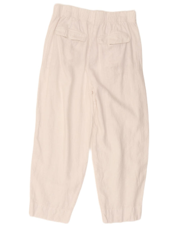 Pantaloni corti da donna Marks & Spencer UK 14 Large W32 L25 Bianco