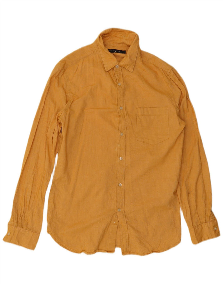 Camicia da uomo French Connection XS in cotone giallo