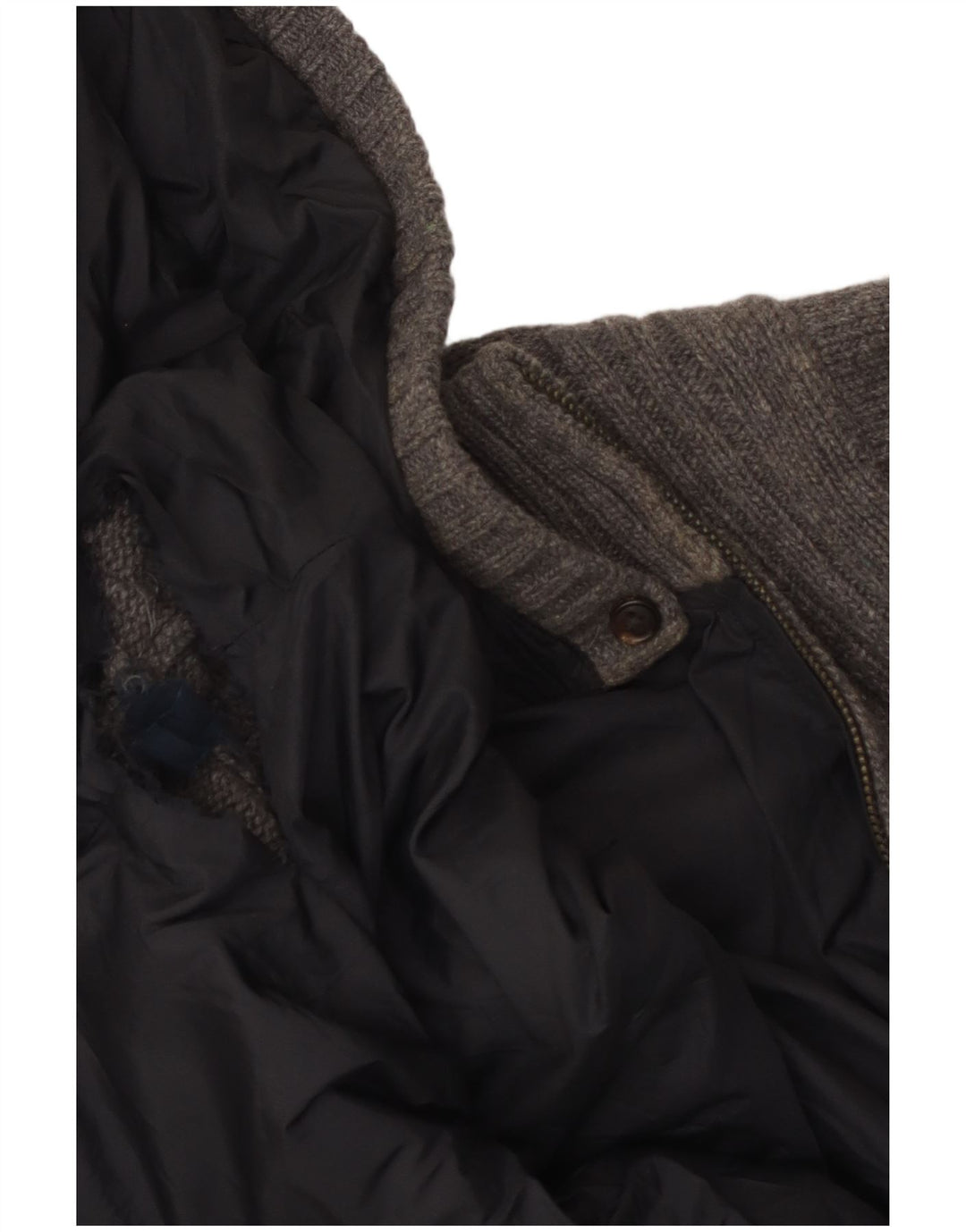 Giacca reversibile in maglia con cappuccio da uomo Massimo Dutti UK 42 XL Grigio