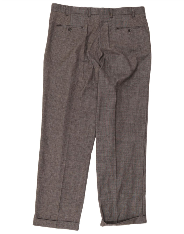 Pantaloni da completo da uomo Chaps con pegging W34 L31 Grigi