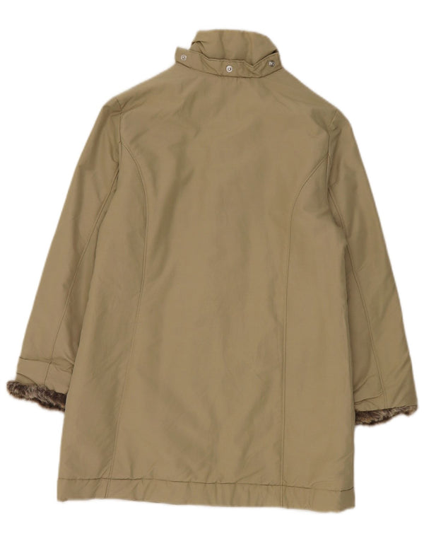 Giacca imbottita da donna con maniche a 3/4 Invicta UK 8 piccola in cotone beige