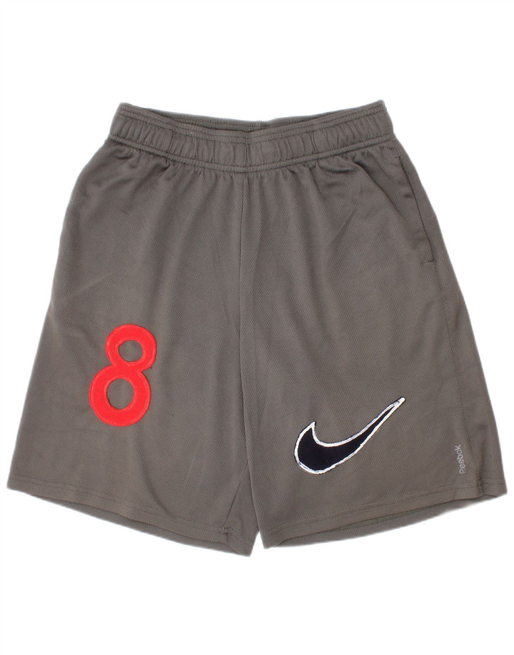Pantaloncini sportivi Nike da ragazzo con grafica 10-11 anni Sport in poliestere grigio medio