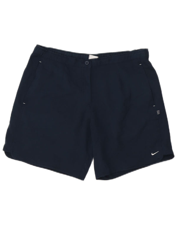 Pantaloncini casual da donna Nike Small W27 blu navy in poliestere