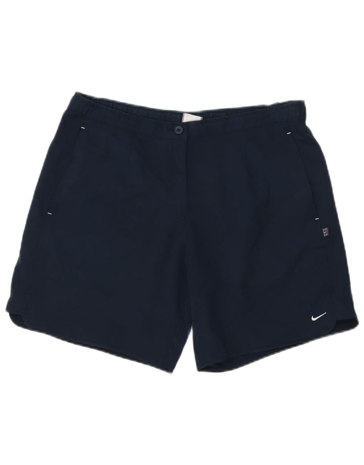 Pantaloncini casual da donna Nike Small W27 blu navy in poliestere
