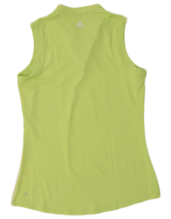 Canotta Adidas da donna UK 10 piccola a righe verdi