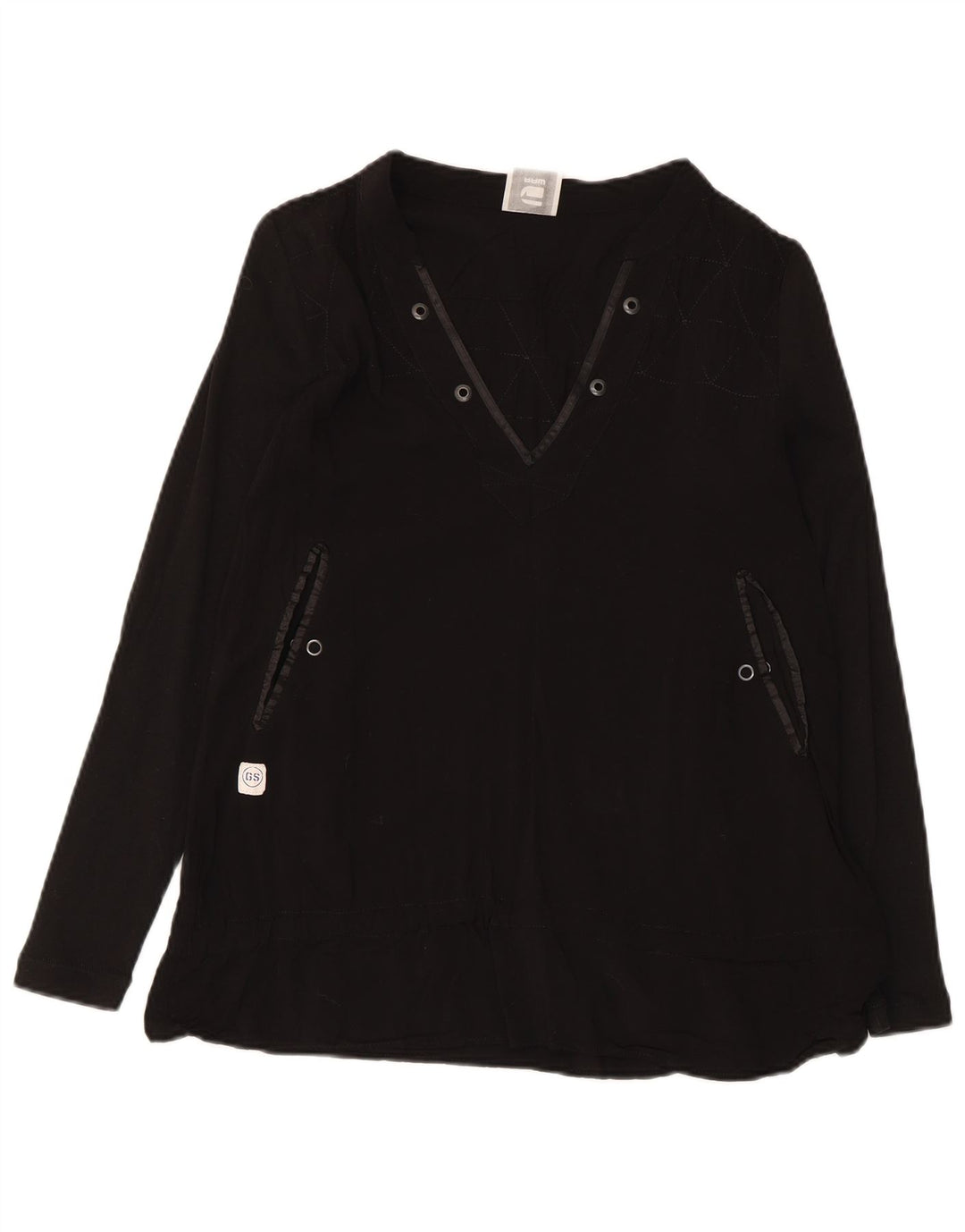 Maglia a maniche lunghe da donna G-Star UK 6 XS nera in viscosa
