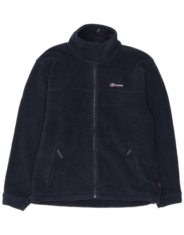 Giacca in pile da uomo Berghaus UK 42 XL poliestere blu navy