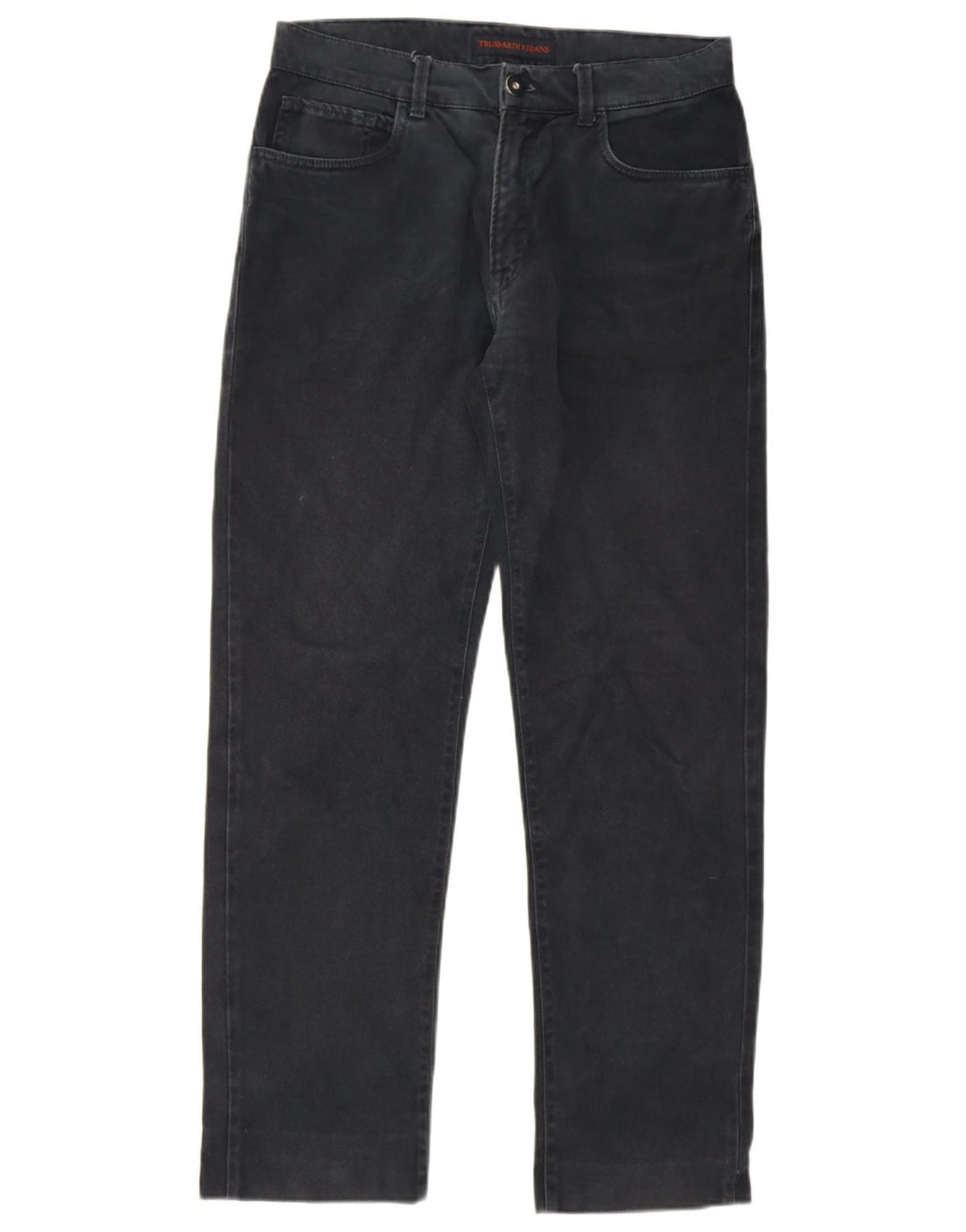 Jeans Straight Uomo Trussardi IT 48 Medio W34 L30 Cotone Nero