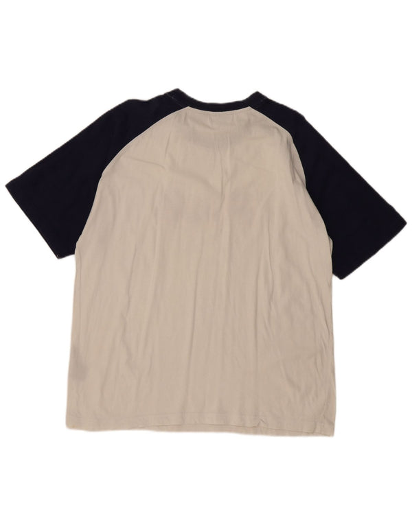 T-shirt grafica da uomo FILA Top grande in cotone color block bianco