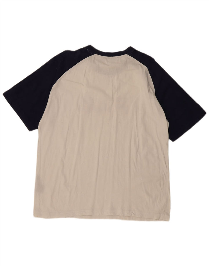 T-shirt grafica da uomo FILA Top grande in cotone color block bianco